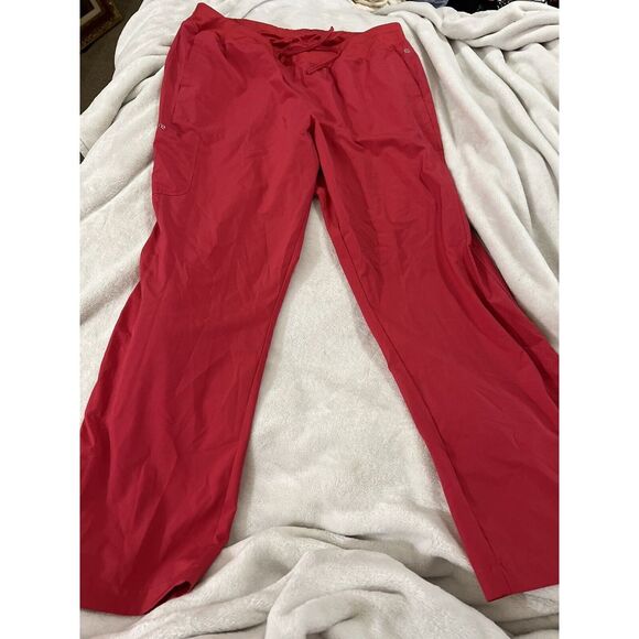 Barco One Heart Purpose Life Scrub Pants Dark Pink Plus Size‎ 2X - Picture 1 of 5